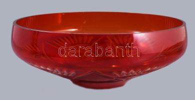 Vörösen pácolt kínáló, pattogzással, d: 25 cm