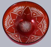 Vörösen pácolt kínáló, pattogzással, d: 25 cm