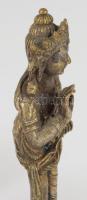 Krisna Bodhisattva utazó oltár bronz szobor 8 cm / Vintage bronz buddhist figurine