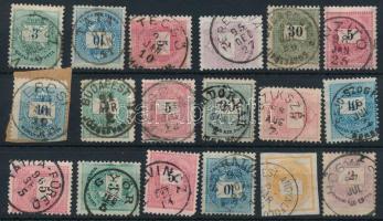 18 db Krajcáros bélyeg szép / olvasható bélyegzésekkel