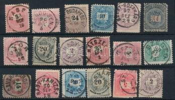 18 db Krajcáros bélyeg szép / olvasható bélyegzésekkel