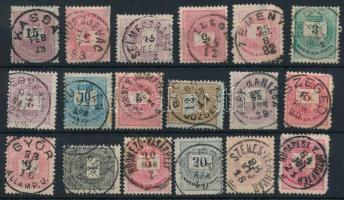 18 db Krajcáros bélyeg szép / olvasható bélyegzésekkel