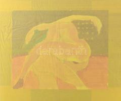 Olvashatatlan jelzéssel: Szerelemesek (erotikus rajz). Vegyes technika, papír. Üvegezett, kissé kopott fakeretben, 30×40 cm