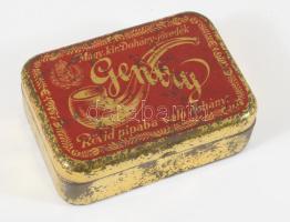 Gentry pipadohány fém doboz 11x7 cm