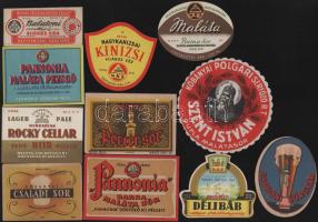 11 db klf sörcímke, benne háború előtti