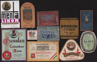 11 db klf likőr és pálinka címke benne háború előtti