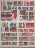 1943-1951 Összeállítás, részben több példányokban kétoldalas nagyalakú berakólapon (70.850)