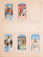1920 Album Theeplaatjes serie ,,Internationaal'' 1913. Overdruk in 1920. DIT Album Heeft H...