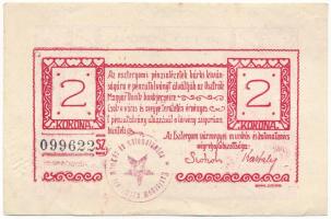 1919. Esztergom 1919. június 10. 2K "Esztergomi Pénzintézetek Utalványa" T:VF hajtatlan, papír-benyomódások, kisebb sérülések Adamo EST-1.2