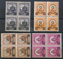 1931 Kisegítő bélyegek (I.) sor 4-es tömbökben 15-ös fogazással VIII. vízjellel (32.000)