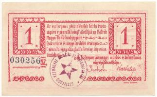 1919. Esztergom 1919. június 10. 1K "Esztergomi Pénzintézetek Utalványa" T:AU Adamo EST-1.1