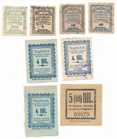 1910-1940 k. Orosháza 4f - 200K adománybélyegek (8db) T:XF-F