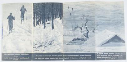 cca 1940-1944 Volóc. Kárpátaljai, kihajtható utazási prospektus. Bp., Pallas-ny., színes, illusztrál...