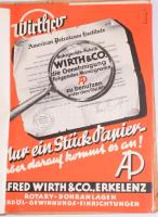 cca 1920-1930 Alfred Wirth &amp; Co. Erkelenz műszaki prospektusok, 10 db, közte rotary-fúró pro...