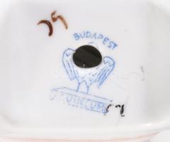 Aquincumi lány macival, jelzett, m: 13,5 cm