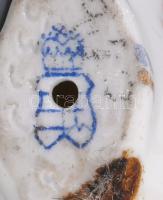 Herendi óherendi nyúl miniatúra, jelzett, kopással, m: 3 cm