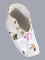 Herendi Bouquet de Fruits mintás cipő, jelzett, hibátlan, 11x5 cm