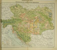 1885 R. Tampler's Mittelschul-Atlas. Wien, 1885, k-k. Hof- und Staatsdruckerei. Átkötött modern...