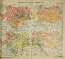 1885 R. Tampler's Mittelschul-Atlas. Wien, 1885, k-k. Hof- und Staatsdruckerei. Átkötött modern...