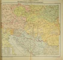 1885 R. Tampler's Mittelschul-Atlas. Wien, 1885, k-k. Hof- und Staatsdruckerei. Átkötött modern...