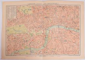 Vegyes térkép tétel, 17 db, közte külföldi városokkal, London, Marseille, Magdeburg, Lyon, Leipzig