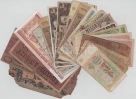 Vegyes 21db-os külföldi bankjegytétel, benne: Bosznia-Hercegovina, Németország, Ausztria, Kína, Szovjetunió, Transznisztria, Oroszország, Fehéroroszország, Bulgária, Olaszország, Lengyelország, Belgium, Brazília T:vegyes Mixed 21pcs foreign banknote lot, within: Bosnia and Hercegovina, Germany, Austria, China, Soviet Union, Transnistria, Russia, Belarus, Bulgaria, Italy, Poland, Belgium, Brasil C:mixed