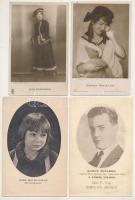 57 db RÉGI színész képeslap / 57 pre-1945 actors and actresses postcards