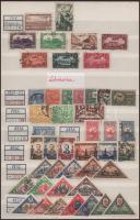 Légiposta 139 db régi bélyeg 2 db kétoldalas berakólapon