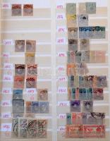 Spanyolország tétel 1853-tól, 2-3 ezer részben rendezett bélyeg 15 jól megrakott kétoldalas berakólapon postatiszta teljes sorokkal