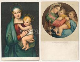 15 db RÉGI Stengel művészlap / 15 pre-1945 Stengel &amp; Co. art postcards