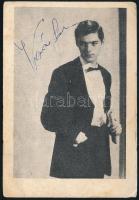 Koós János (1937-2019) énekes autográf aláírása képén