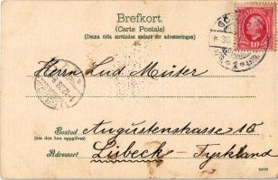 1903 Göteborg, Gothenburg; Fran Sveriges Västkust / Swedish folklore, fish market on the coast (fl)