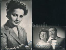 Mészáros Ági (1914-1989) színésznő autográf aláírása fotón + Záray Vámosi aláírt fotó
