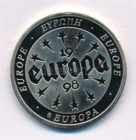 Európa 1998. "Európai Unió zászló" emlékérem, kapszulában T:PP Europe 1998. "European Union flag" commemorative medallion in capsule C:PP
