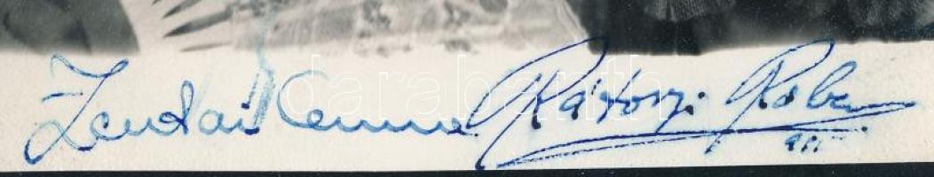 Rátonyi Róbert, Zentai Anna színészek által aláírt fotó 9x12 cm