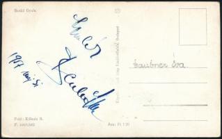 Benkő Gyula (1918-1997) színművész aláírása fotólapon