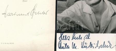 3 db német énekes aláírt fotója: Hans Jürgen Wenger, Hartmuth Eichler, stb