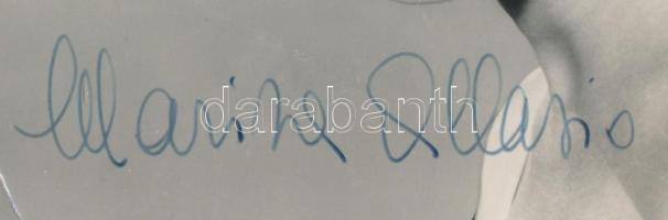 Marissa Allasio (1936) olasz színésznő aláírt fotólap Italian actress autograph photo