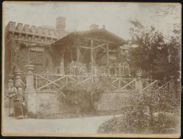 ca 1900 Mecsekszabolcs (Pécs) villa kabinetfotó 17x13 cm