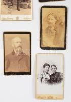 ca 1880-1900 A Pécsi Hofmeister család tagjait ábrázoló fotók 6 db