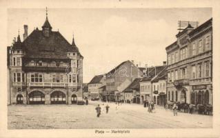 Segesvár market square with Town hall