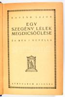 Modern Könyvtár kolligátum, 5 mű egy kötetben: Kassák Lajos: Egy szegény lélek megdicsőülése és még 7 novella.; Berkes Imre: Bülbül hadnagy. Néhány drága nap Galiciából.; Szomory Emil: Havasi gyopár és egyéb levelek az olasz hadiszintérről.; Pilisi Lajos: A kárpáti harcokból.; Dobos István: Repülőgéppel a fronton. Egy hadipilóta feljegyzései. Bp., é.n., Athenaeum. Félvászon-kötésben, Szopos Sándor (1881-1954) által tervezett ex libris-szel (Grandpierre Emil könyve).