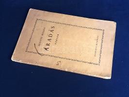 Szántó Magda: Áradás. Versek. (Dedikált.) [Budapest, 1930]. Genius kiadás (Kunossy Grafikai Műintéze...