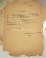 ca 1900-1960 nagy családi okmányhagyaték tétel Pécs, Erdély vonatokozású okmányok a Bónis, Dely csal...