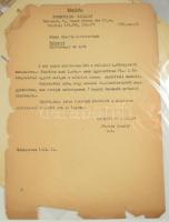 ca 1900-1960 nagy családi okmányhagyaték tétel Pécs, Erdély vonatokozású okmányok a Bónis, Dely csal...