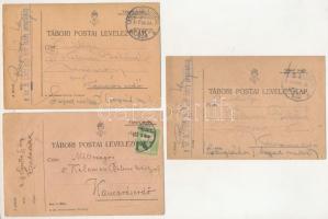 5 db RÉGI első világháborús tábori postai levelezőlap / 5 pre-1945 WWI K.u.K. military field postcards (Feldpostkarte)