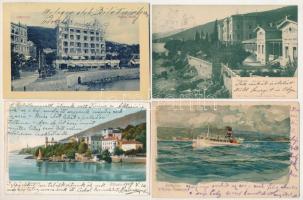 Abbazia, Opatija - 4 db RÉGI képeslap / 5 pre-1945 postcards