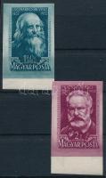 1952 Leonardo da Vinci és Victor Hugo vágott ívszéli sor (9.000)