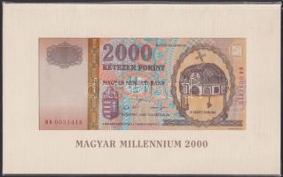 2000. 2000Ft "Millenium" T:I Eredeti bontatlan díszcsomagolásban!