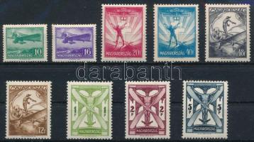 1933 Repülő (II.) sor (**15.000) (2P és 5P falcos / hinged)